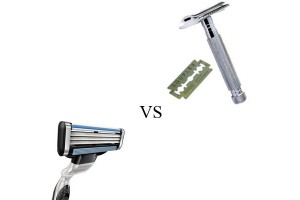 Сравнение безопасной бритвы и современного станка