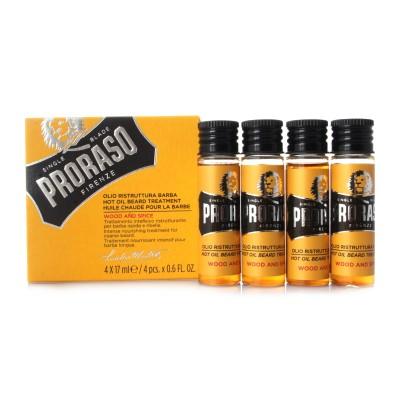 Горячее масло для бороды Proraso 4 x 17 ml