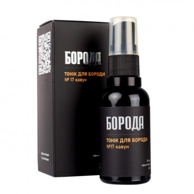 Тоник для бороды БОРОДА №17 "Арбуз", 30 мл Тоник для бороды БОРОДА №17 "Арбуз", 30 мл