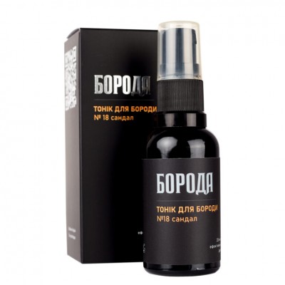 Тоник для бороды БОРОДА №18 "Сандал", 30 мл Тоник для бороды БОРОДА №18 "Сандал", 30 мл