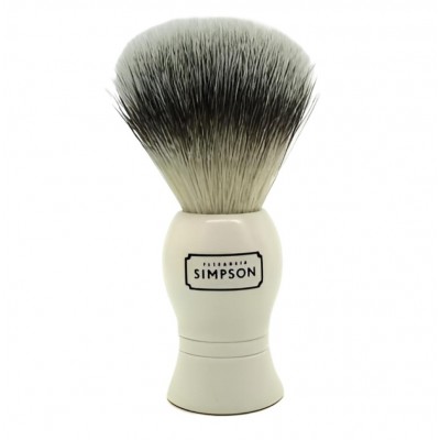 Помазок для бритья Alexander Simpson Bromley Platinum Synthetic Fibre Shaving Brush Cream Помазок для бритья Alexander Simpson Bromley Platinum Synthetic Fibre Shaving Brush Cream