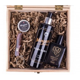 Подарочный набор стилизация и парфюм Morgan's Wooden Body & Cologne Box