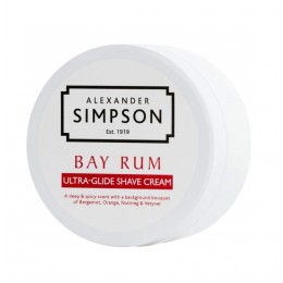 Крем для бритья Alexander Simpson Bay Rum Ultra-Glide Shave Cream, 180 мл Крем для бритья Alexander Simpson Bay Rum Ultra-Glide Shave Cream, 180 мл