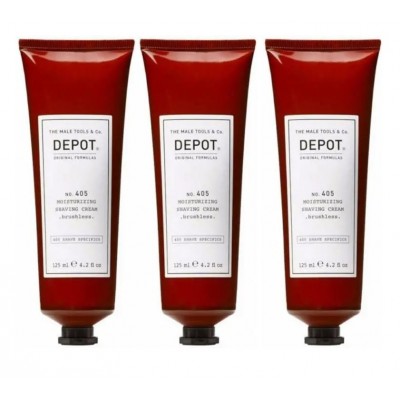 Набор крем для бритья Depot 405 Moisturizing Shave Cream, 125 мл (3 шт) Набор крем для бритья Depot 405 Moisturizing Shave Cream, 125 мл (3 шт)