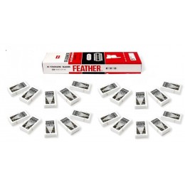 Лезвия для безопасной бритвы Feather Hi-Stainless (100 лезвий) Лезвия для безопасной бритвы Feather Hi-Stainless (100 лезвий)