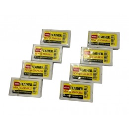 Лезвия для безопасной бритвы Feather New Hi-Stainless (80 лезвий) Лезвия для безопасной бритвы Feather New Hi-Stainless (80 лезвий)