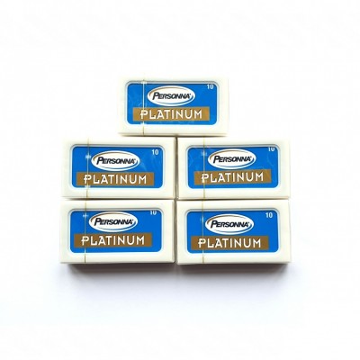 Лезвия для безопасной бритвы Personna Platinum (50 лезвий) Лезвия для безопасной бритвы Personna Platinum (50 лезвий)