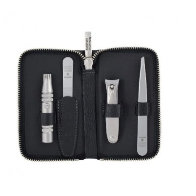 Маникюрный набор Dovo Solingen №4, 4 предмета, черная кожа Маникюрный набор Dovo Solingen №4, 4 предмета, черная кожа