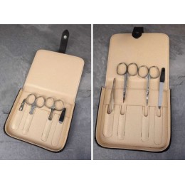 Маникюрный набор Dovo Solingen в кожаном футляре