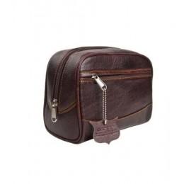 Дорожный кожаный футляр Parker Leather Toiletry Bag