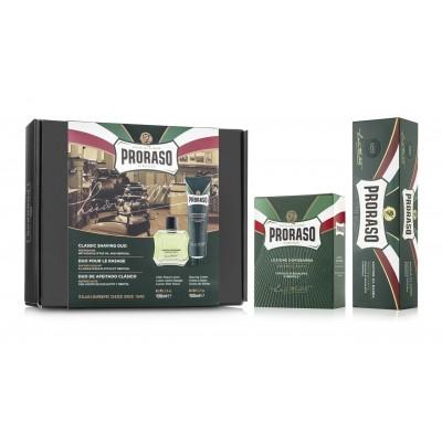 Подарочный набор для бритья Proraso Duo Pack Refreshing (Cream + Lotion) Подарочный набор для бритья Proraso Duo Pack Refreshing (Cream + Lotion)