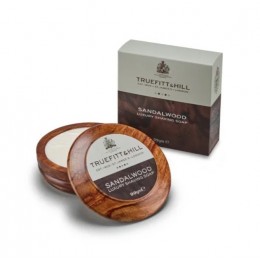 Мыло для бритья в чаше из дерева Truefitt & Hill Sandalwood Luxury Shaving Soap, 99 грамм