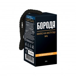 Мыло для тела на веревке БОРОДА №6 "Освежающее", 200 грамм
