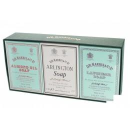 Набір мила для тіла DR Harris Bath Soap Trio (Almond, Arlington, Lavender)
