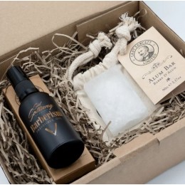 Подарочный набор Captain Fawcett Alum Bar and Barberism Pre-Shave Oil Gift Set