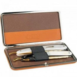 Набор опасных бритв в кожаном футляре Dovo 857051