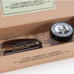 Подарочный набор для ухода за усами Captain Fawcett's Maharajah Moustache Wax and Moustache Comb