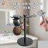 Стенд для Т-образного станка и помазка Pearl SST-05 Full Black Razor & Brush Holder Stand