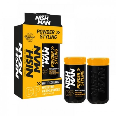 Пудра для стилизации волос с сединой Nishman White Coverage Styling Powder 20 грамм Пудра для стилизации волос с сединой Nishman White Coverage Styling Powder 20 грамм