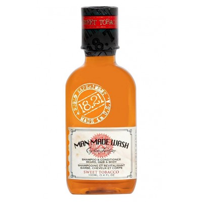 Шампунь, гель для душа и кондиционер 3-в-1 18.21 Man Made Sweet Tobacco, 100 мл Шампунь, гель для душа и кондиционер 3-в-1 18.21 Man Made Sweet Tobacco, 100 мл