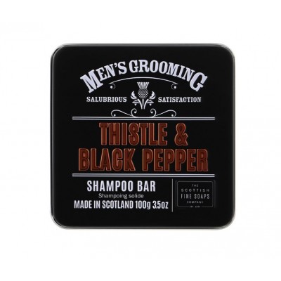 Твердый шампунь для волос и тела Scottish Fine Soaps Thistle & Black Pepper Shampoo Bar, 100 грамм Твердый шампунь для волос и тела Scottish Fine Soaps Thistle & Black Pepper Shampoo Bar, 100 грамм
