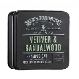 Твердый шампунь для волос и тела Scottish Fine Soaps Vetiver & Sandalwood Shampoo Bar, 100 грамм