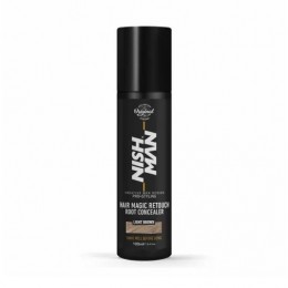 Спрей для маскировки седины Nishman Hair Magic Retouch Root Concealer "Light Brown" 100 мл