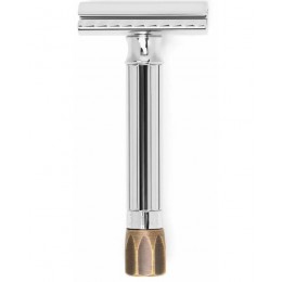 Бритва с регулировкой угла лезвия Merkur 500 Progress, латунь