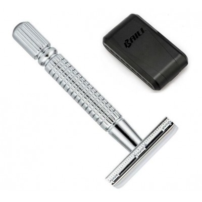 Станок для бритья Т-образный BAILI BD171 в пластиковом футляре Станок для бритья Т-образный BAILI BD171 в пластиковом футляре