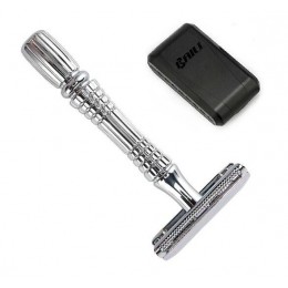 Станок для бритья Т-образный BAILI BD176 в пластиковом футляре Станок для бритья Т-образный BAILI BD176 в пластиковом футляре