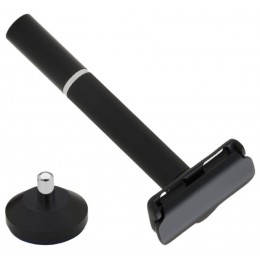 Станок для бритья Т-образный Pearl The Sleek Single Edge Safety Razor SE-01 Black Edition With Stand