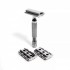 Станок для бритья Т-образный Rockwell 6C Double Edge Safety Razor White Chrome Станок для бритья Т-образный Rockwell 6C Double Edge Safety Razor White Chrome