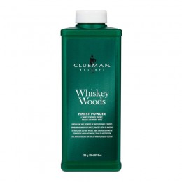 Тальк для тела супер-легкий белый Clubman Pinaud Whiskey Woods 255 грамм Тальк для тела супер-легкий белый Clubman Pinaud Whiskey Woods 255 грамм